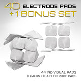 truMedic TENS Unit Electrode Pads (OEM)  - 10 Pack (40 Pads)