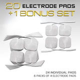 truMedic TENS Unit Electrode Pads (OEM)  - 5 Pack (20 Pads)
